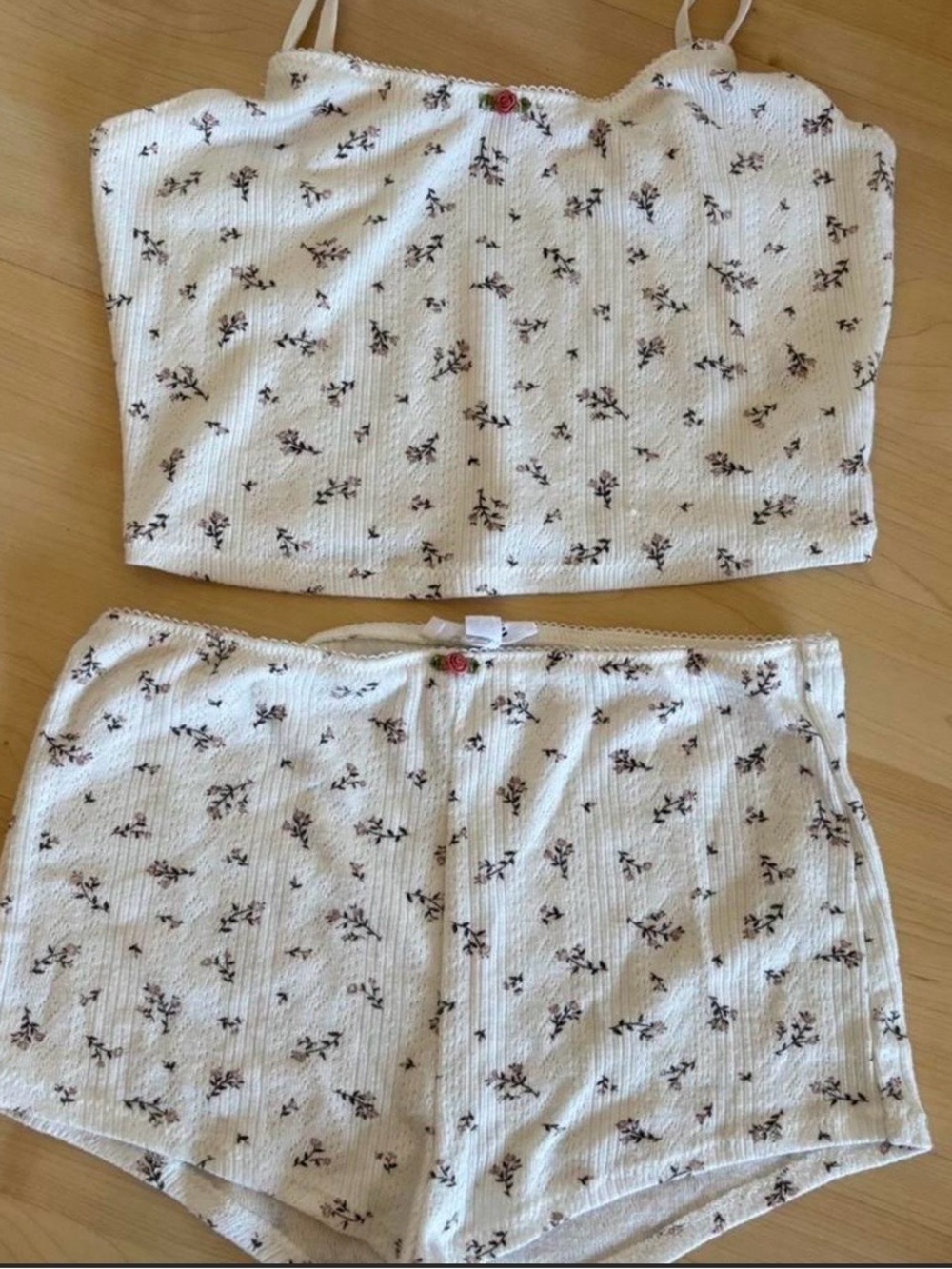 Floral cottagecore girly pajama set